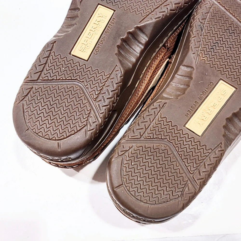 Sperry Top-Sider Boat Shoes Men’s 10M Casual Slip On Loafer Toggle Tie Leather
